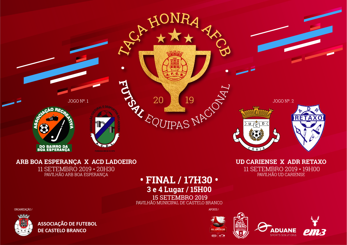 Taça de Honra AFCB – Futsal Equipas Nacional