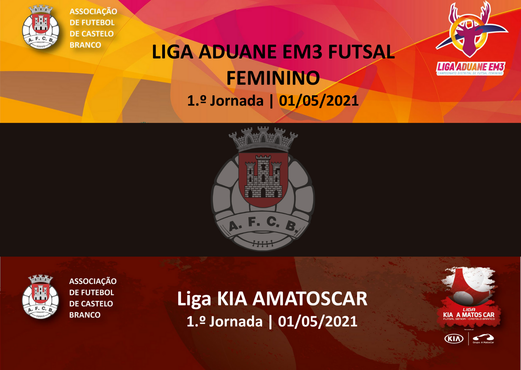 Futsal: Sorteio da Liga KIA A Matos Car e Liga Aduane EM3